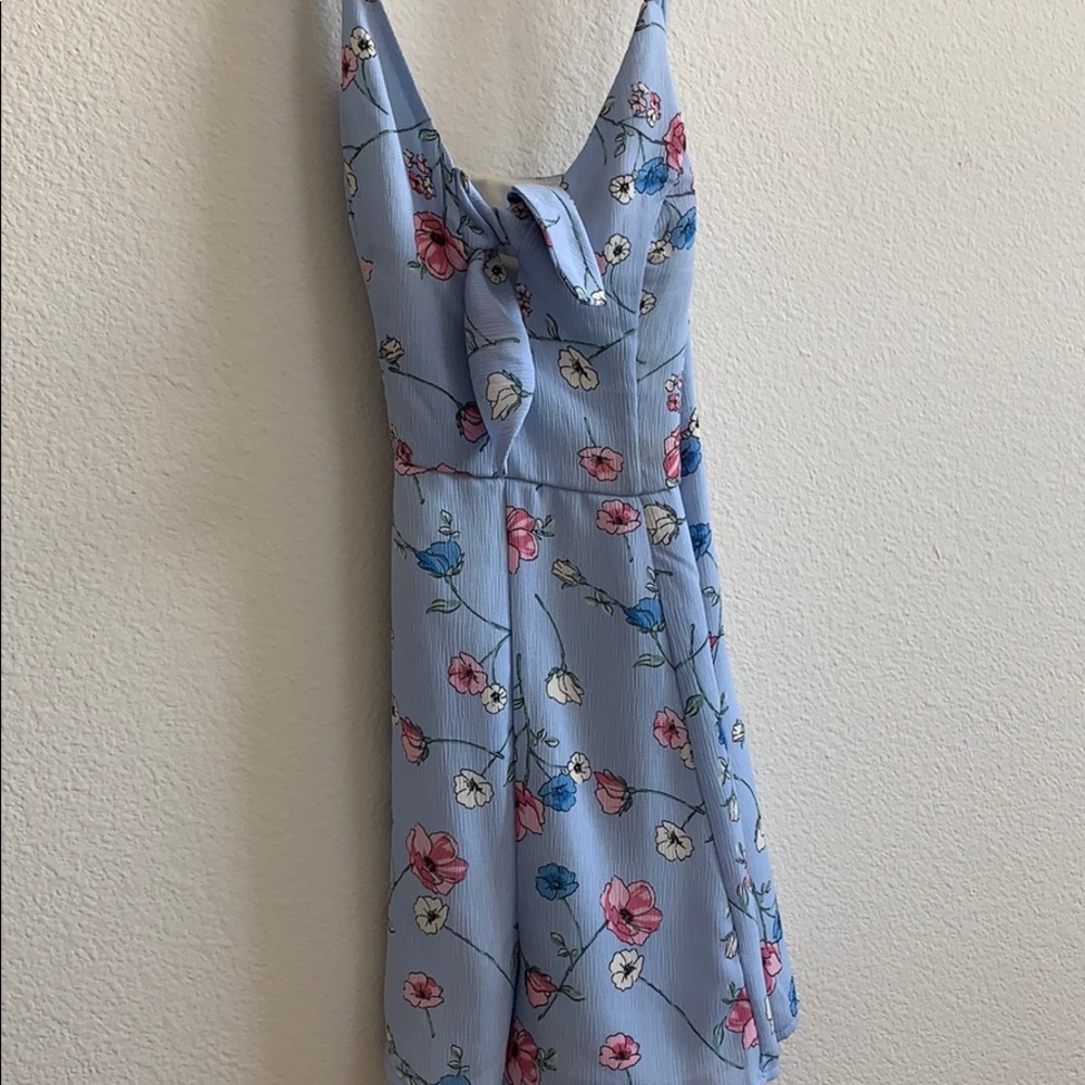 LUSH tie front romper